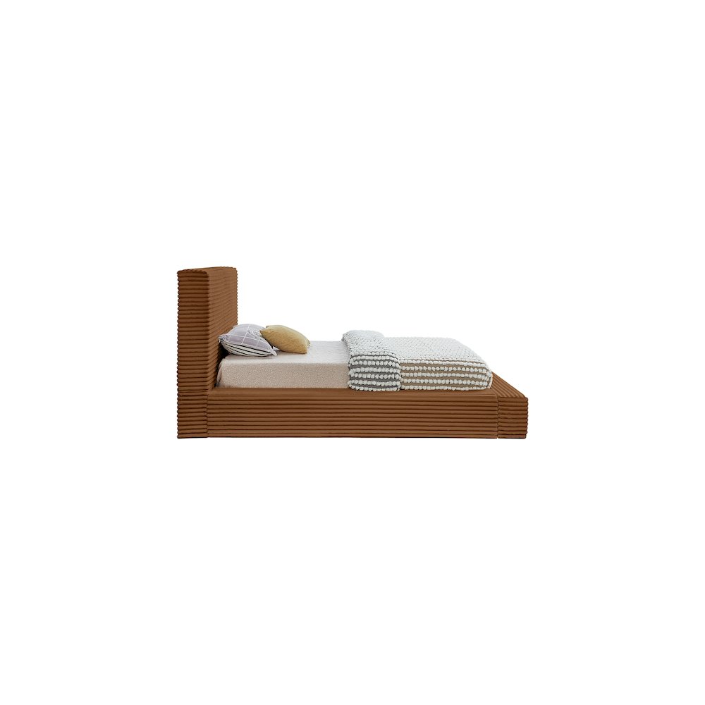 Dexter Saddle Corduroy Fabric Twin Bed. Picture 3