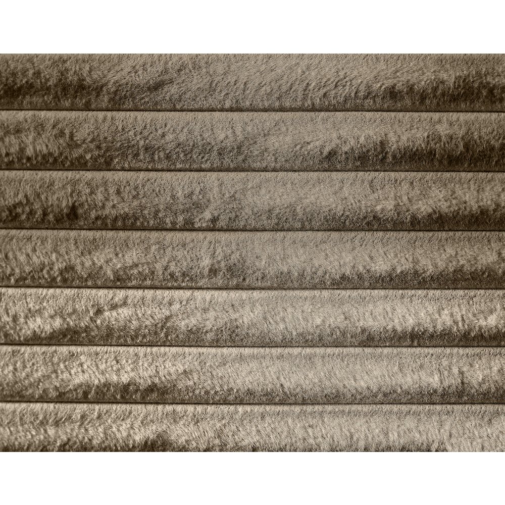 Dexter Taupe Corduroy Fabric Twin Bed. Picture 5
