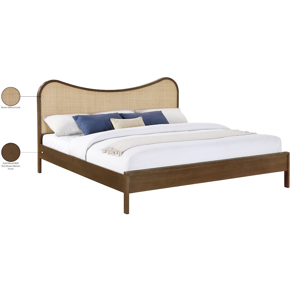 Windsor Brown Solid Wood King Bed (3 Boxes). Picture 10