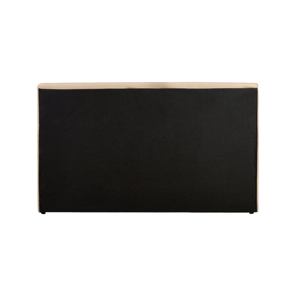 Dorian Beige Velvet Full Bed. Picture 4