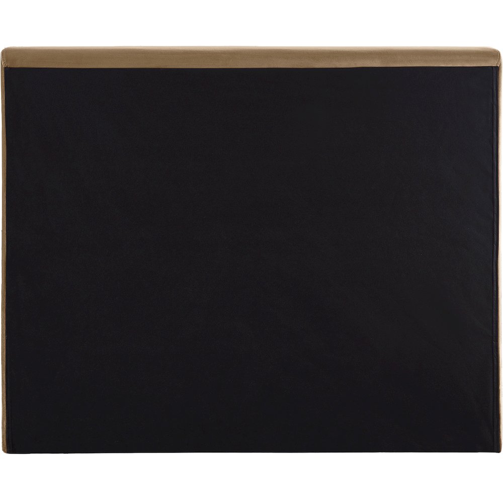 Dorian Beige Velvet Twin Bed. Picture 4