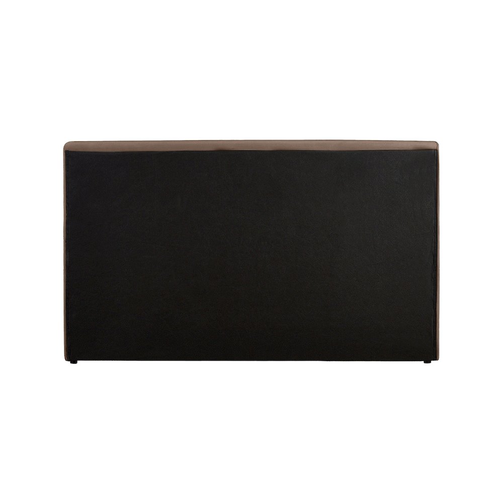 Dorian Brown Velvet Queen Bed. Picture 4