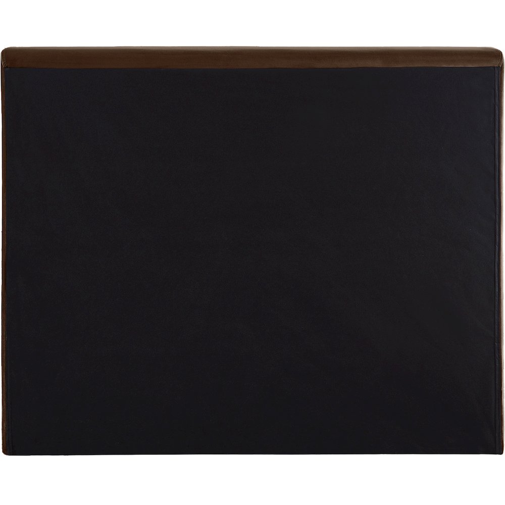 Dorian Brown Velvet Twin Bed. Picture 4