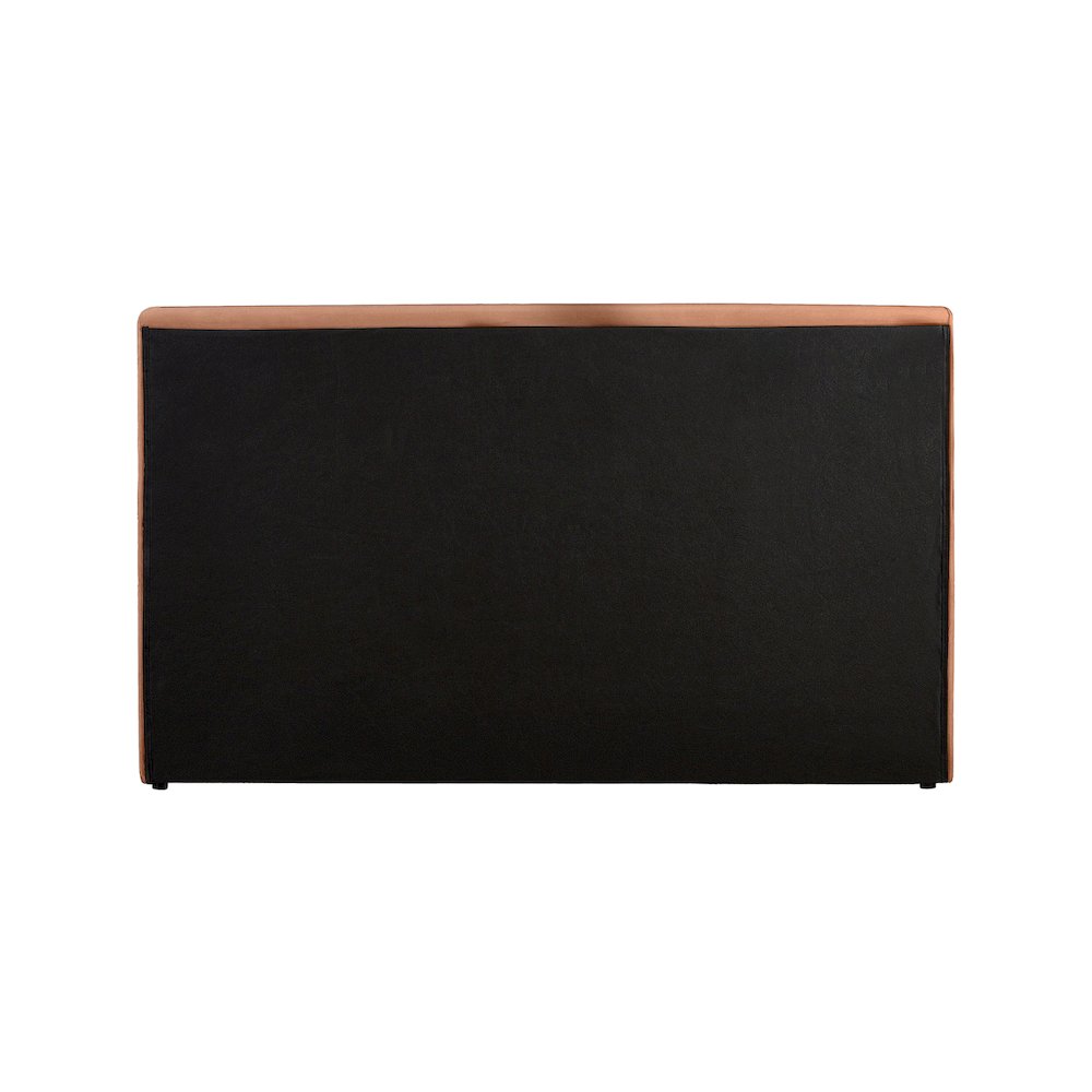Dorian Cognac Velvet Full Bed. Picture 4