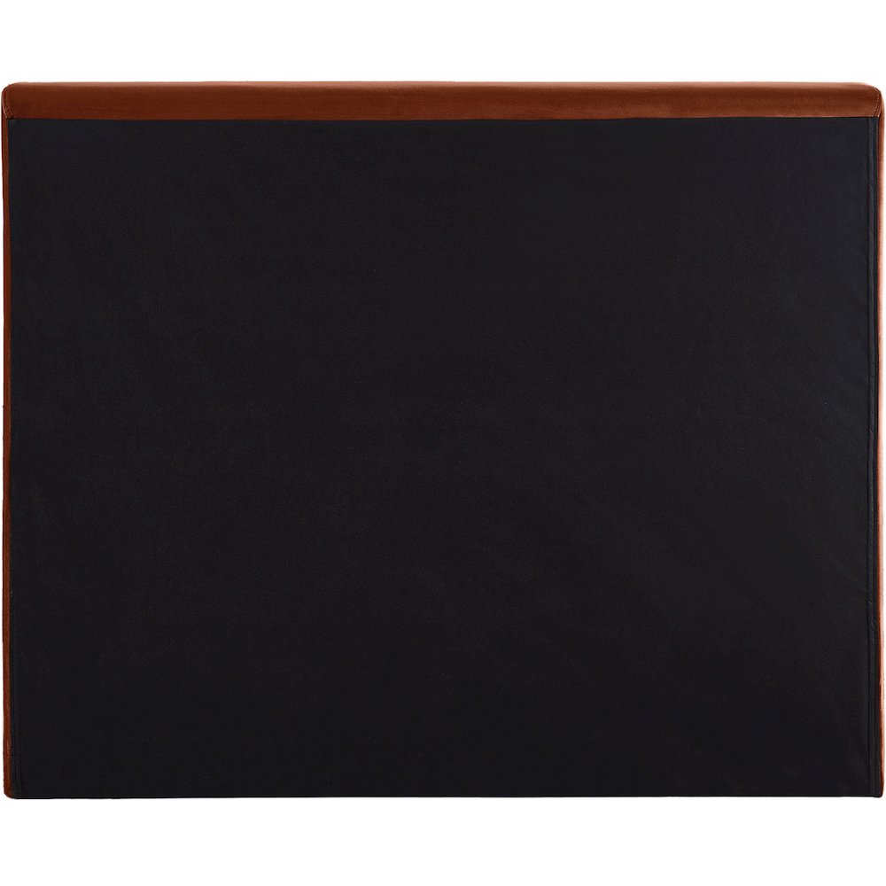 Dorian Cognac Velvet Twin Bed. Picture 4