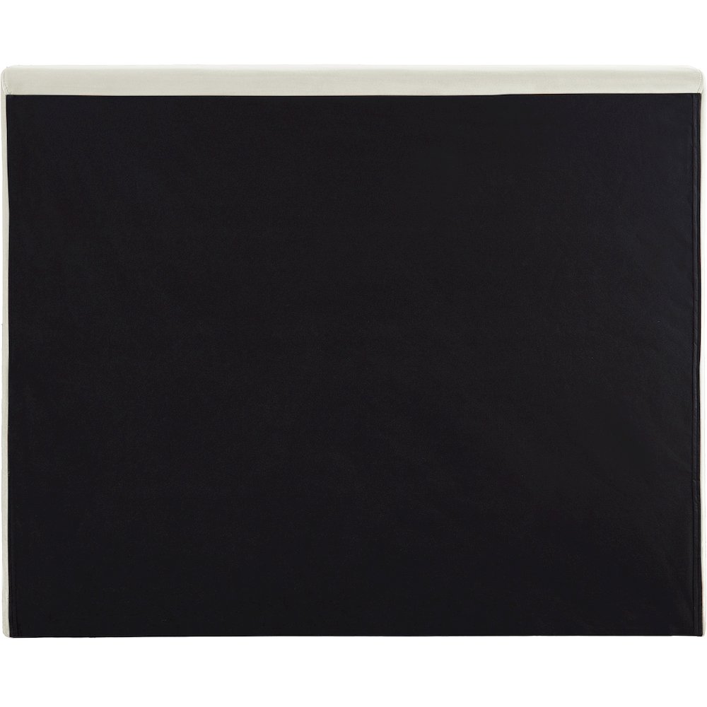 Dorian Cream Velvet Twin Bed. Picture 4