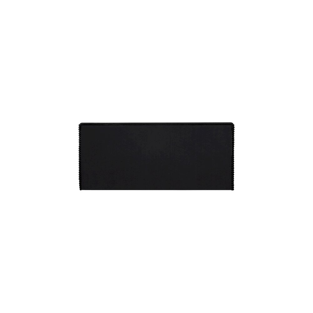 Drew Black Corduroy Fabric Full Bed. Picture 4