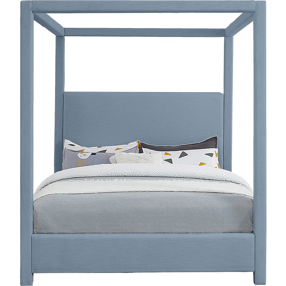 Emerson Sky Blue Queen Bed. Picture 2