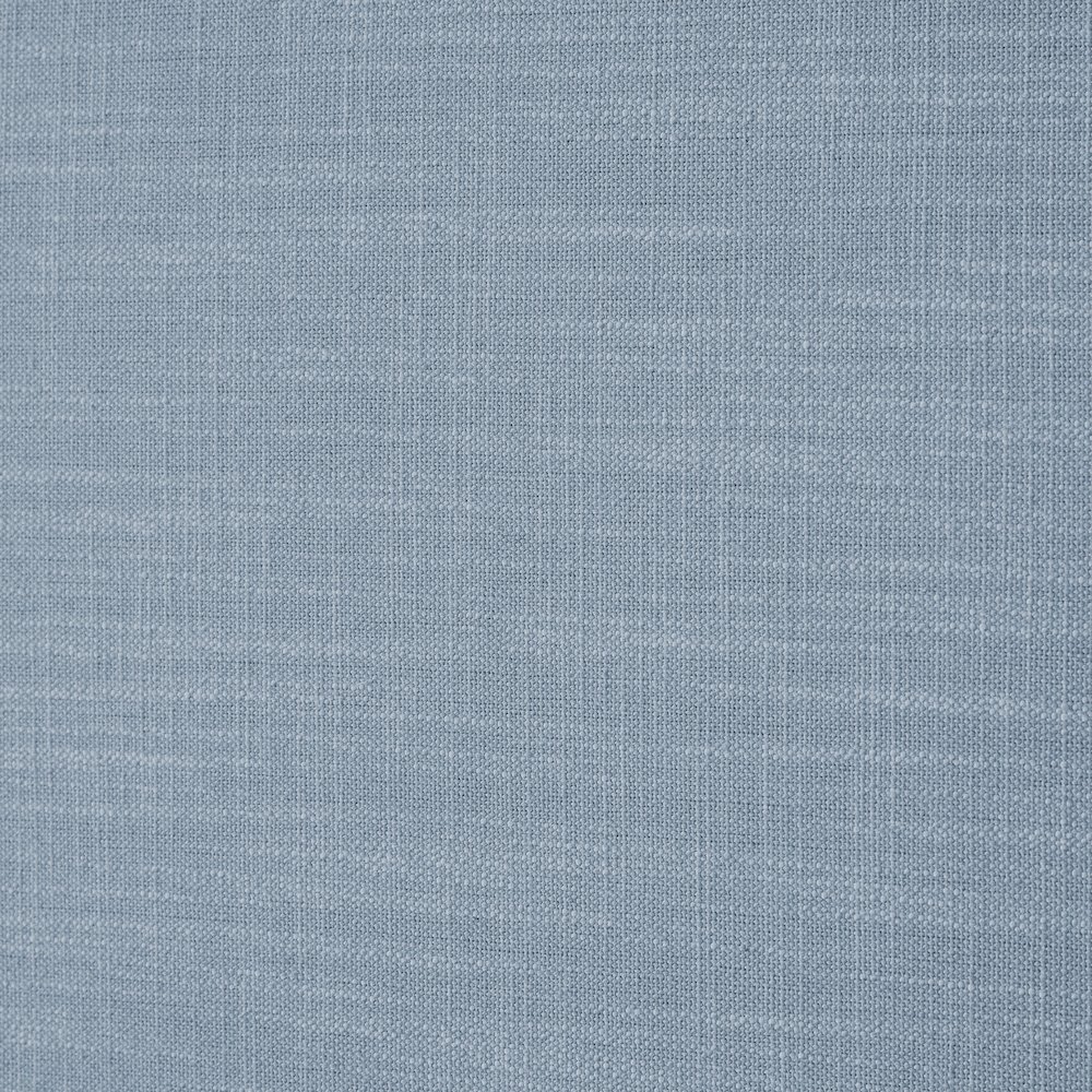 Emerson Sky Blue Linen Textured Fabric Twin Bed. Picture 6
