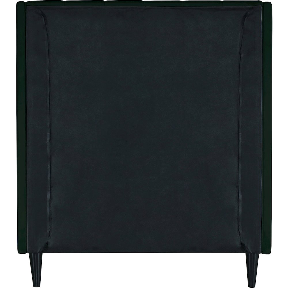 Eva Green Velvet Twin Bed. Picture 5