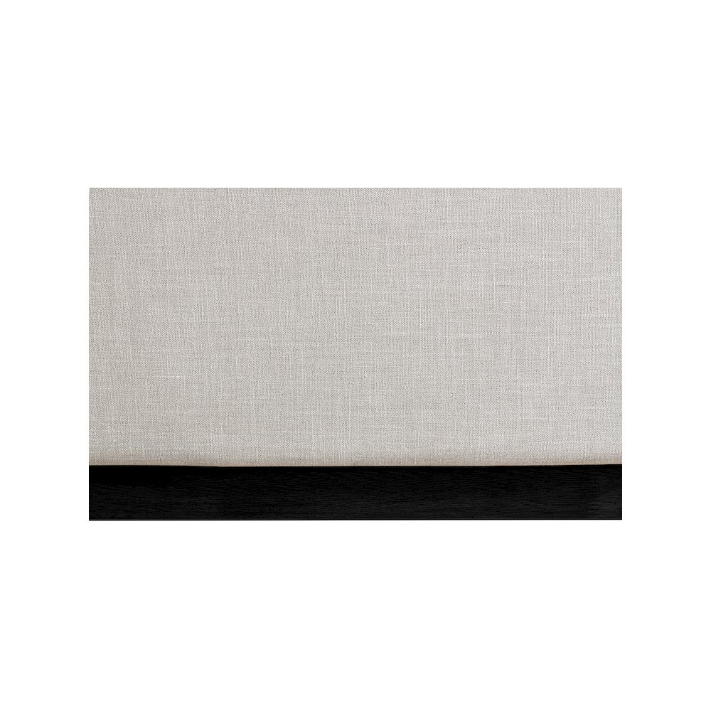 Flynn Beige Linen Textured Fabric Twin Bed. Picture 6