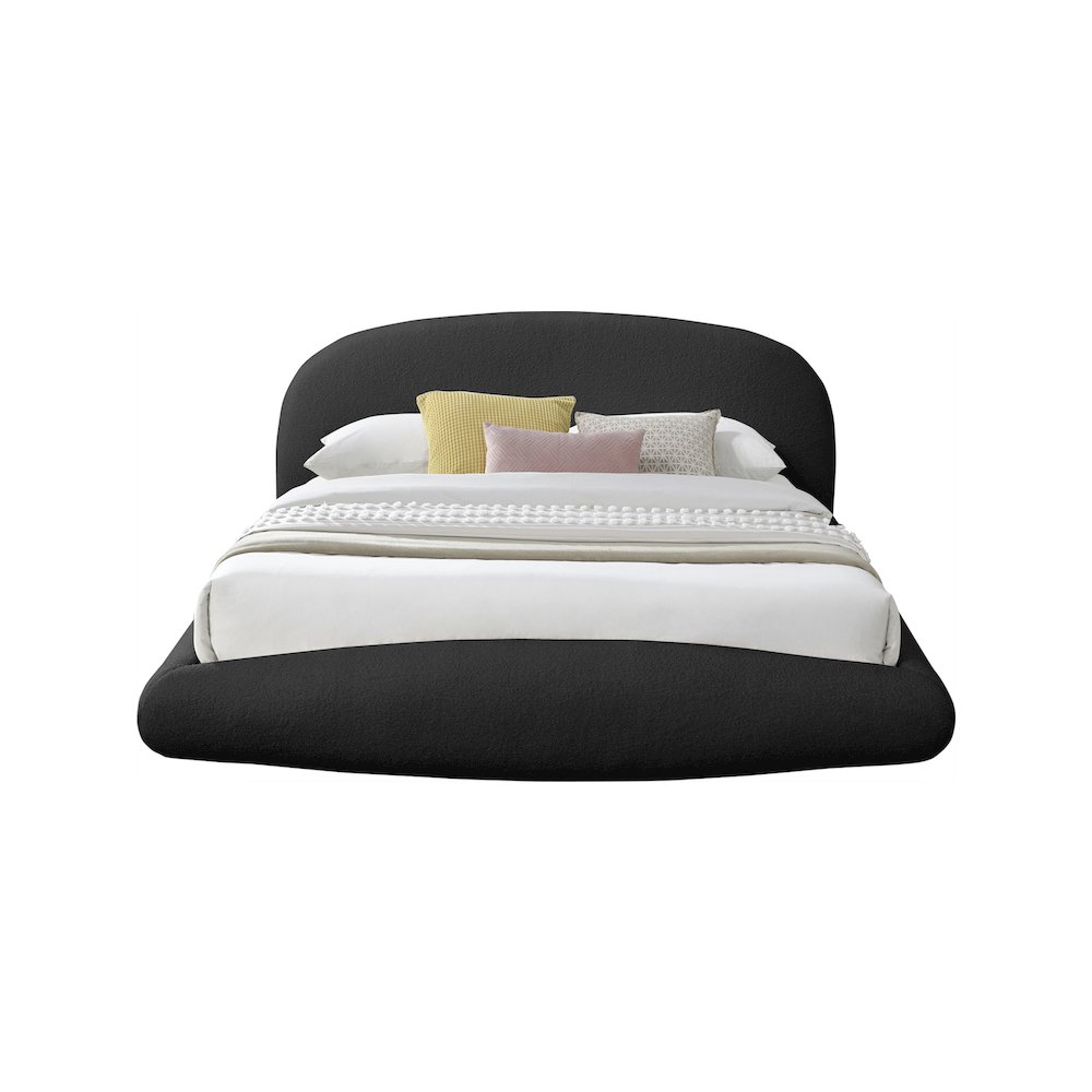 Genesis Black Teddy Fabric King Bed. Picture 2