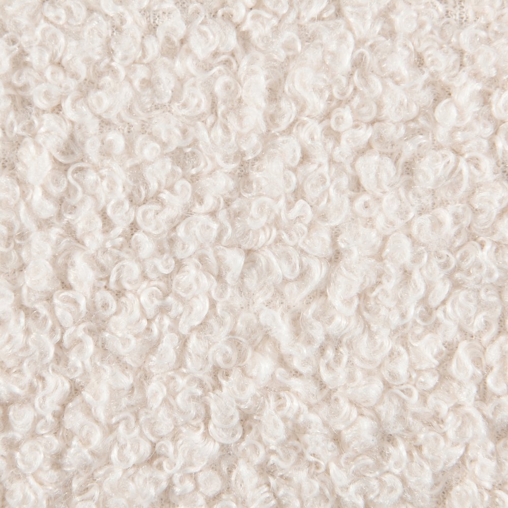 Genesis Cream Teddy Fabric Queen Bed. Picture 4