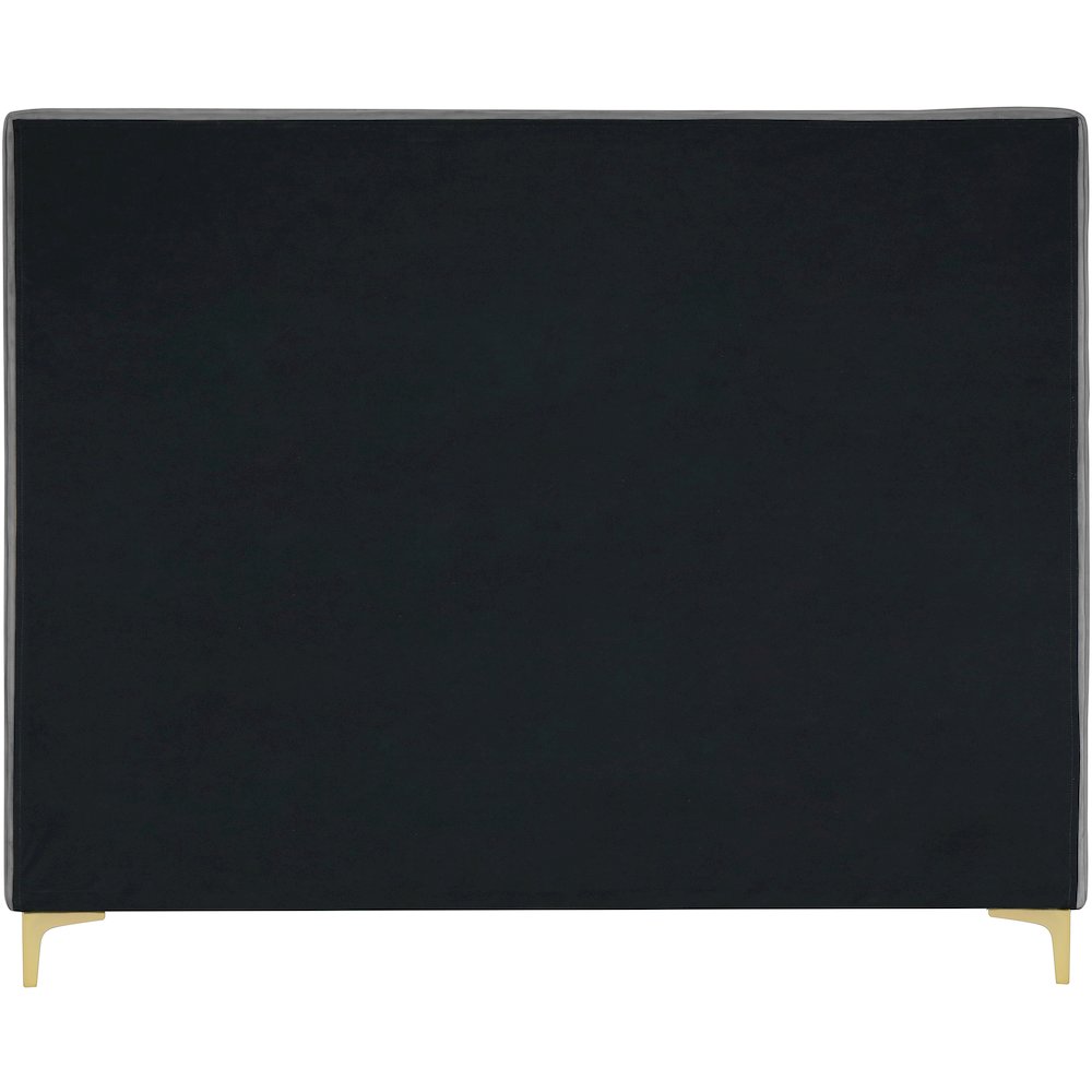 Geri Grey Velvet King Bed. Picture 10