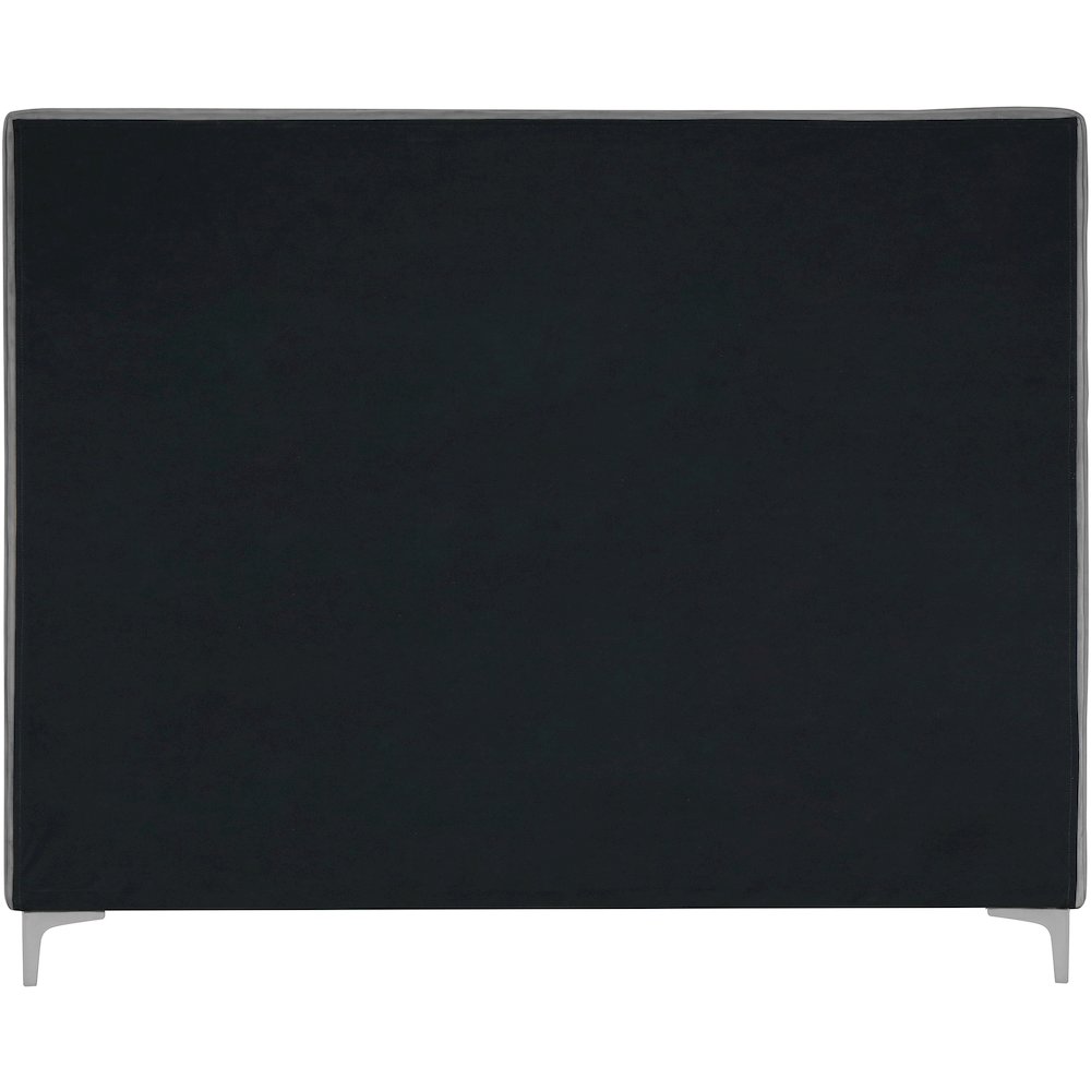Geri Grey Velvet King Bed. Picture 11
