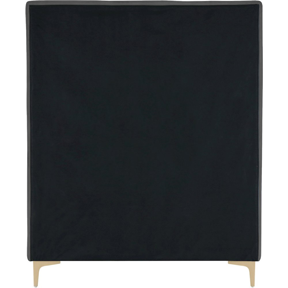 Geri Grey Velvet Twin Bed. Picture 10