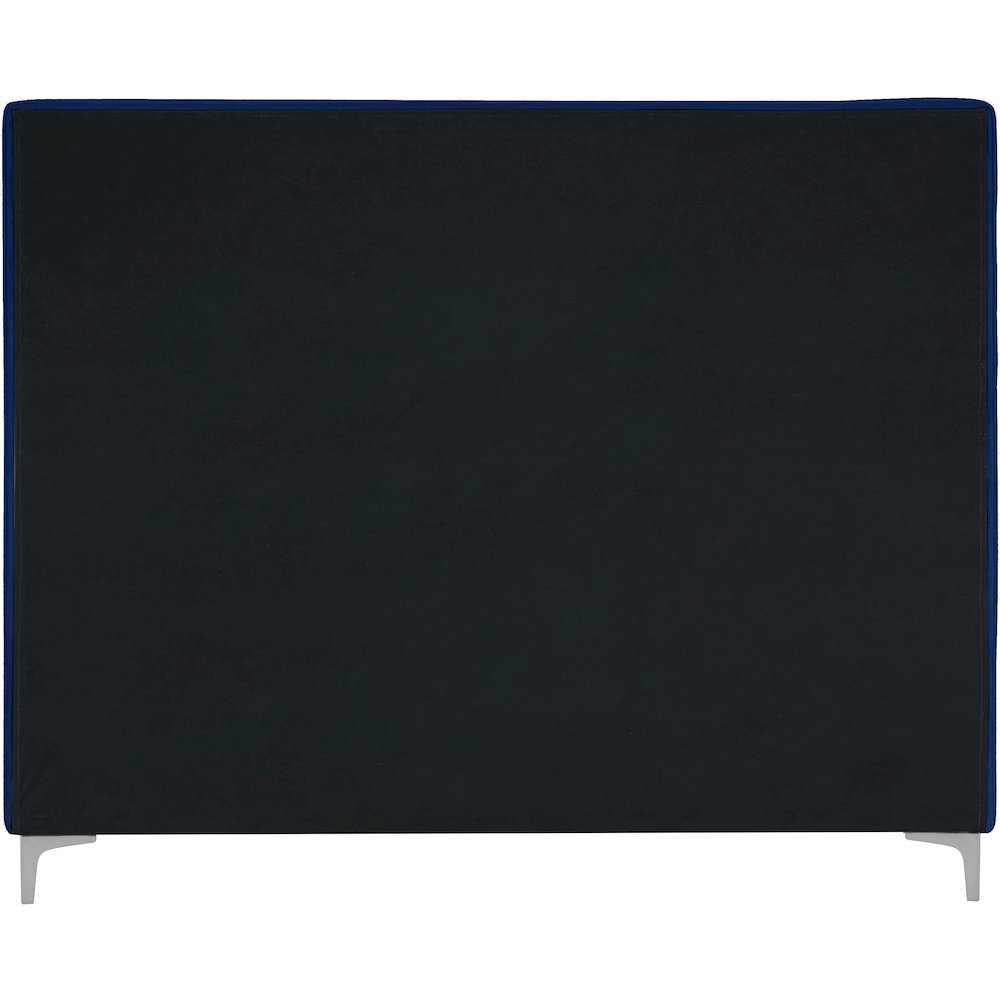 Geri Navy Velvet King Bed. Picture 11