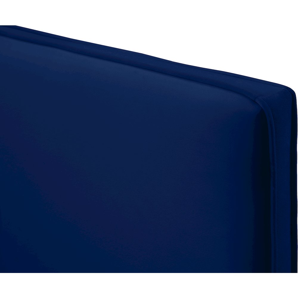 Geri Navy Velvet King Bed. Picture 12