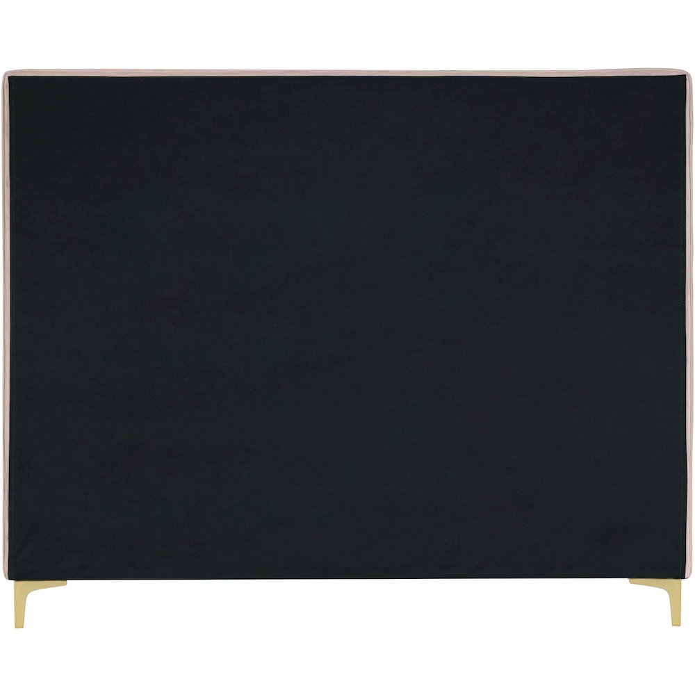 Geri Pink Velvet King Bed. Picture 10