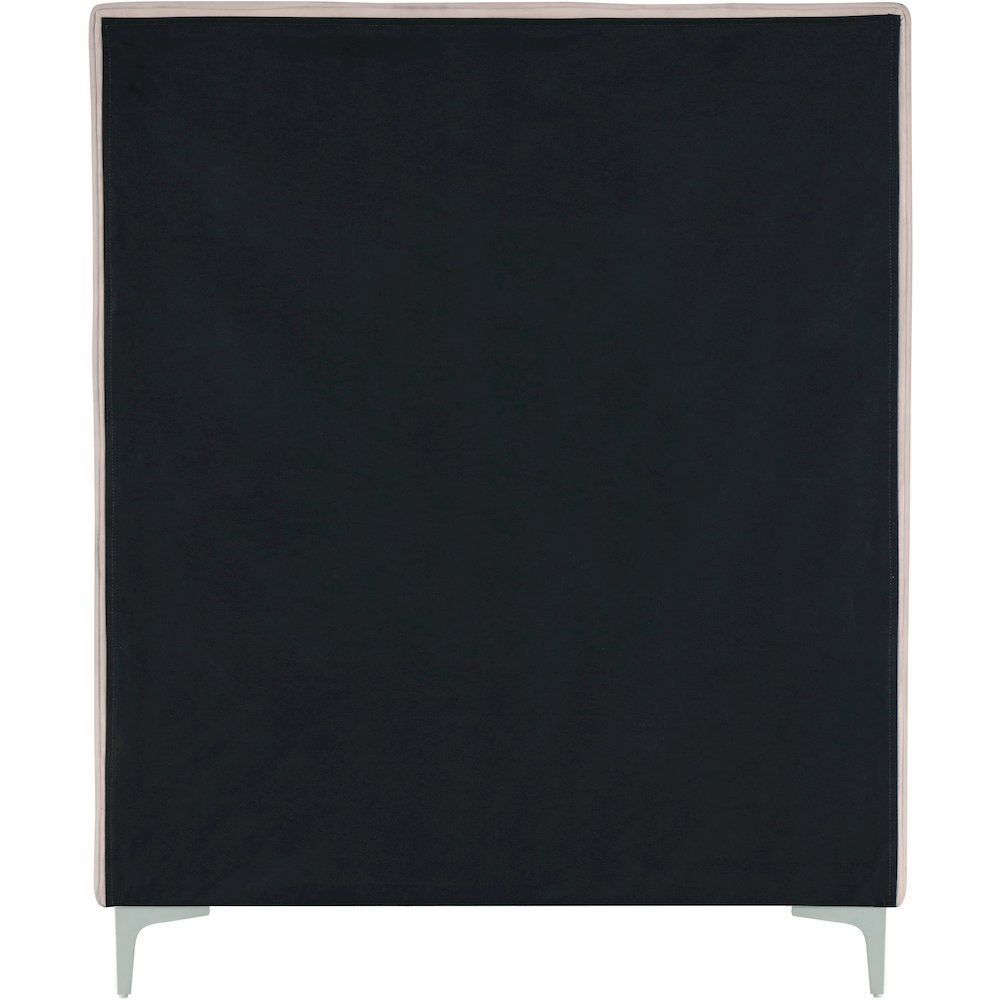 Geri Pink Velvet Twin Bed. Picture 11