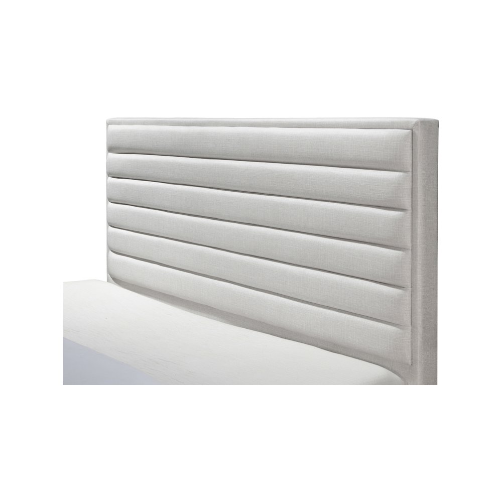 Hunter Cream Linen Textured Full Bed. Picture 5