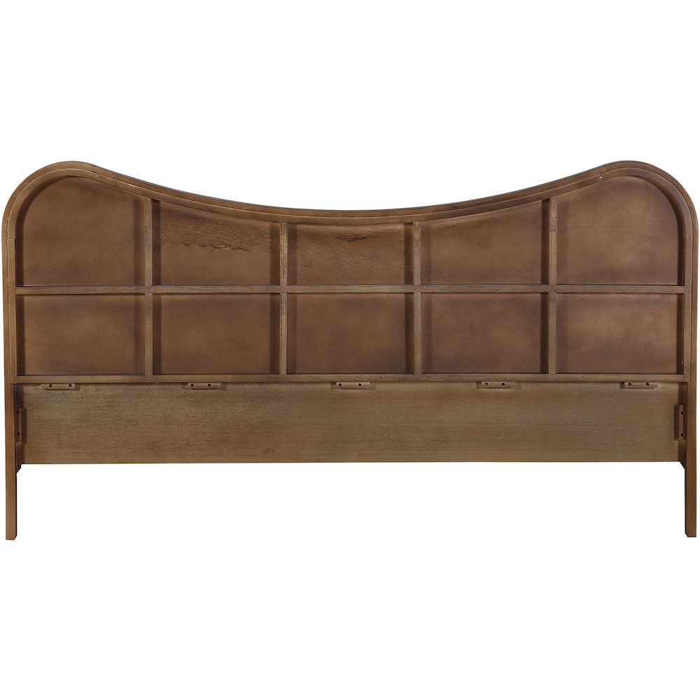 Windsor Brown Solid Wood King Bed (3 Boxes). Picture 4
