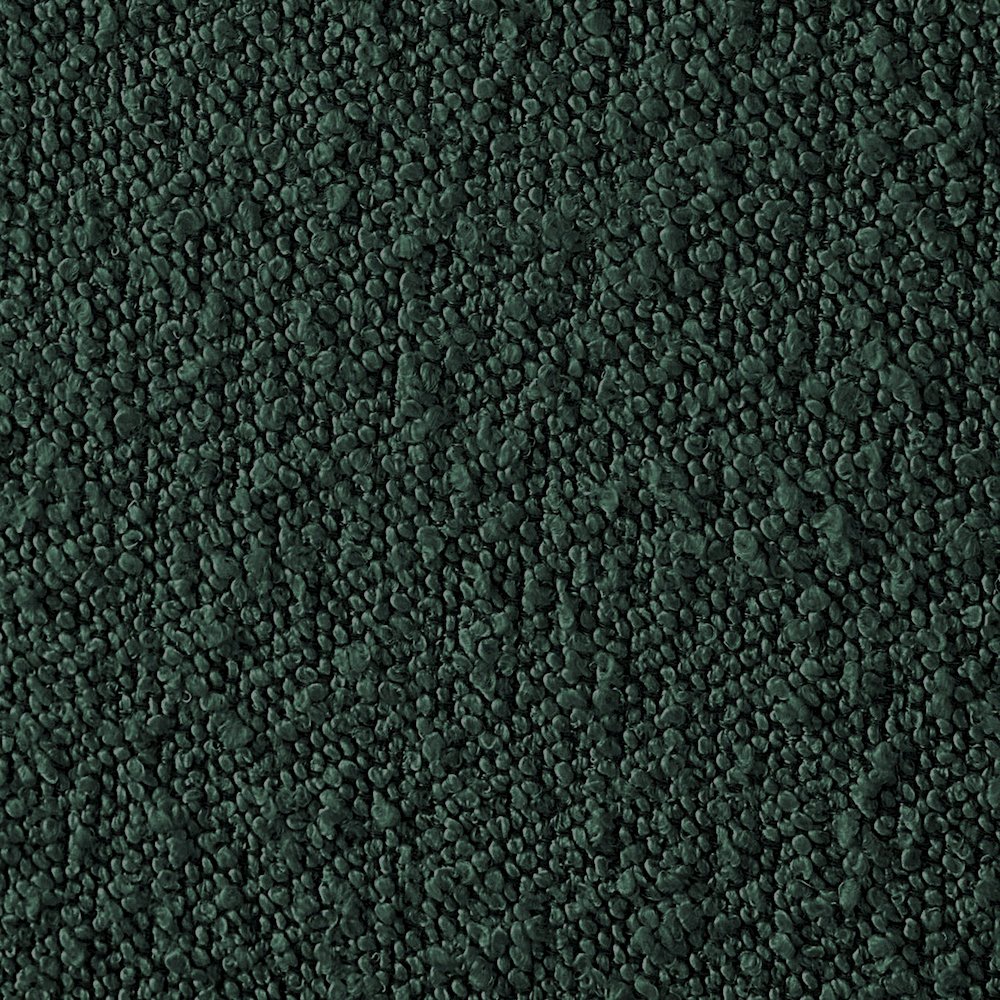 Kelly Green Boucle Fabric Full Bed. Picture 5