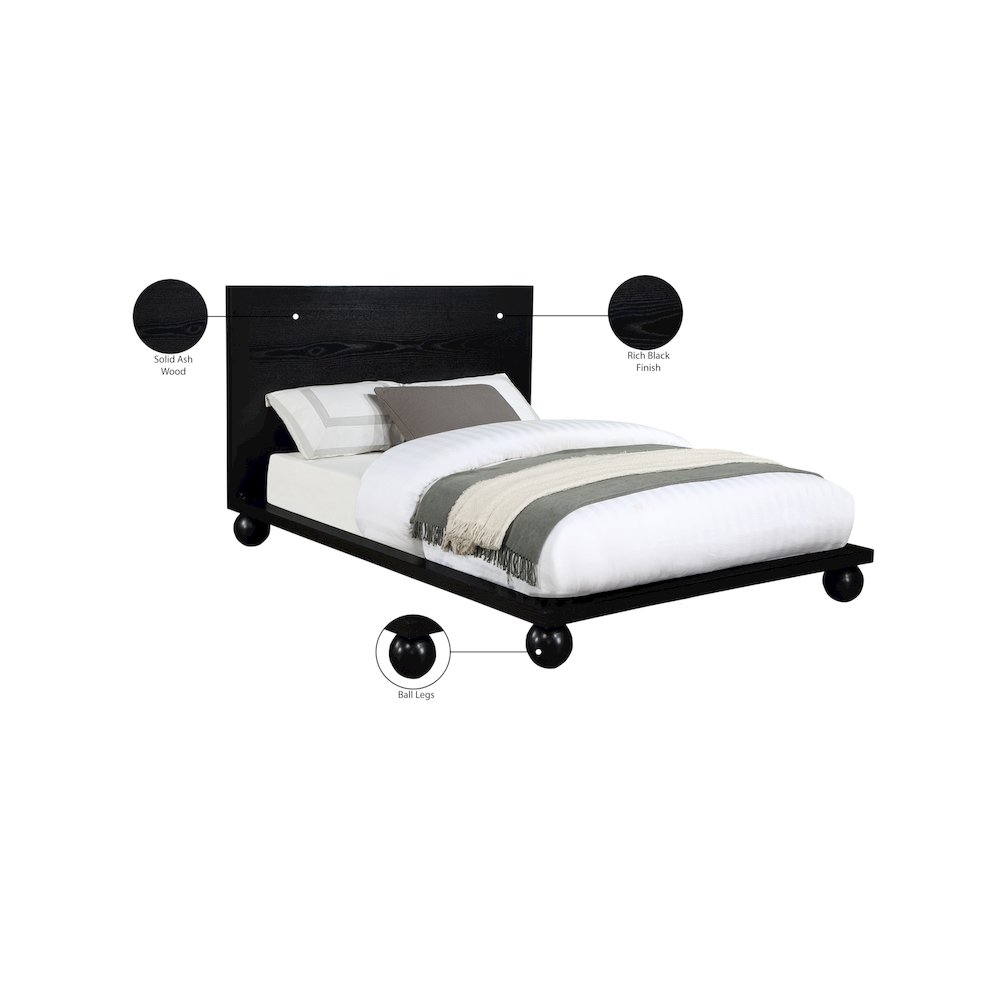 Kent Black King Bed. Picture 8