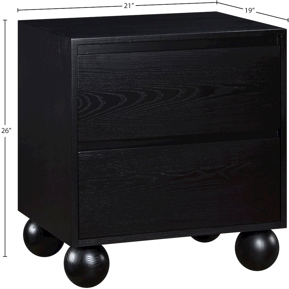 Kent Black Night Stand. Picture 8