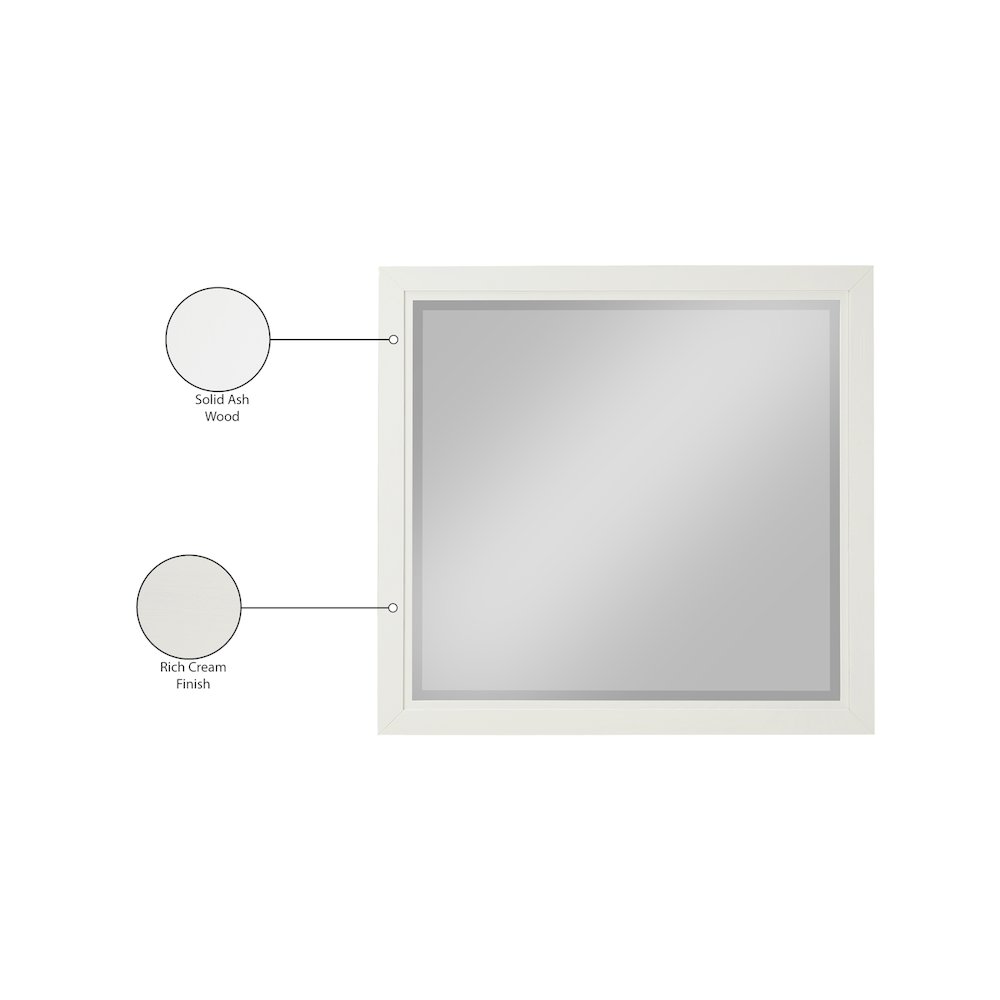 Kent Cream Mirror. Picture 5