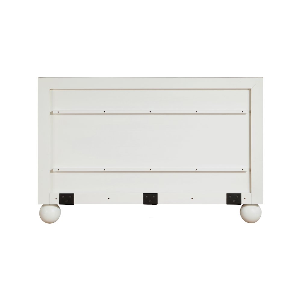 Kent Cream Queen Bed. Picture 4