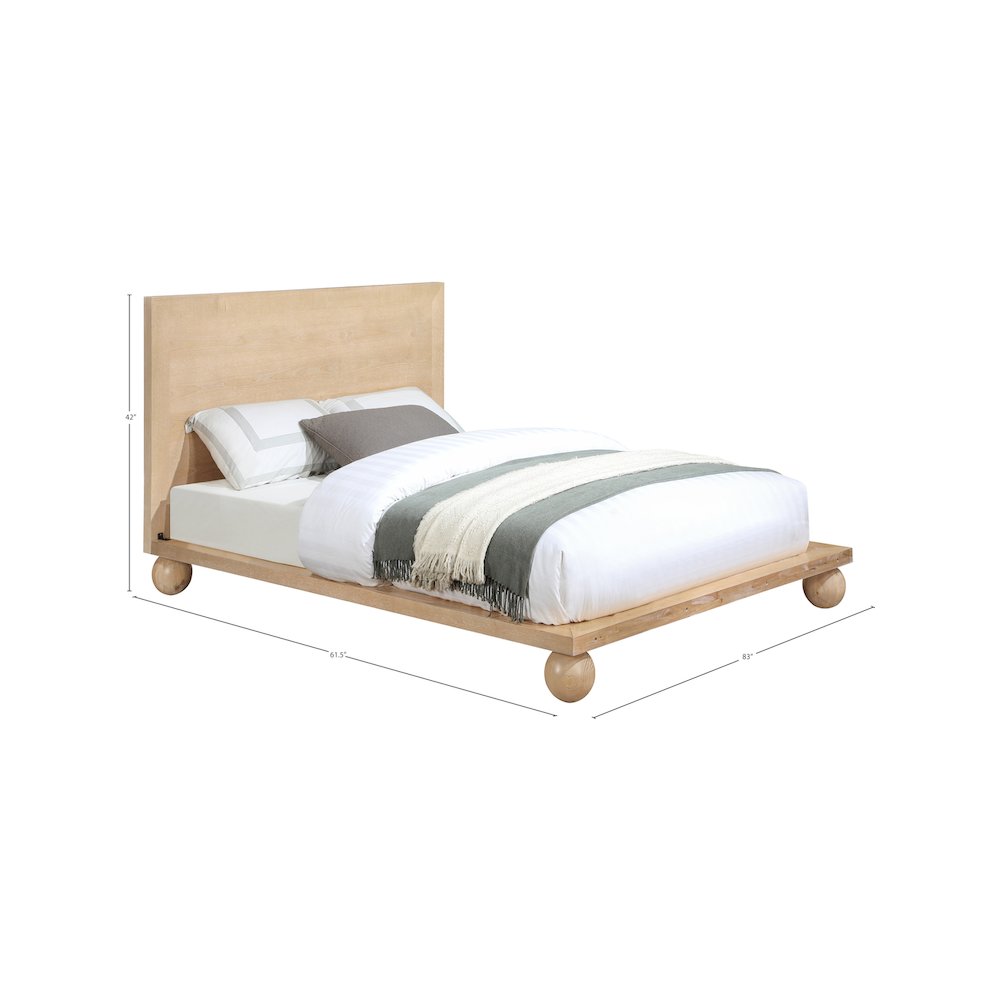 Kent Natural Queen Bed. Picture 7