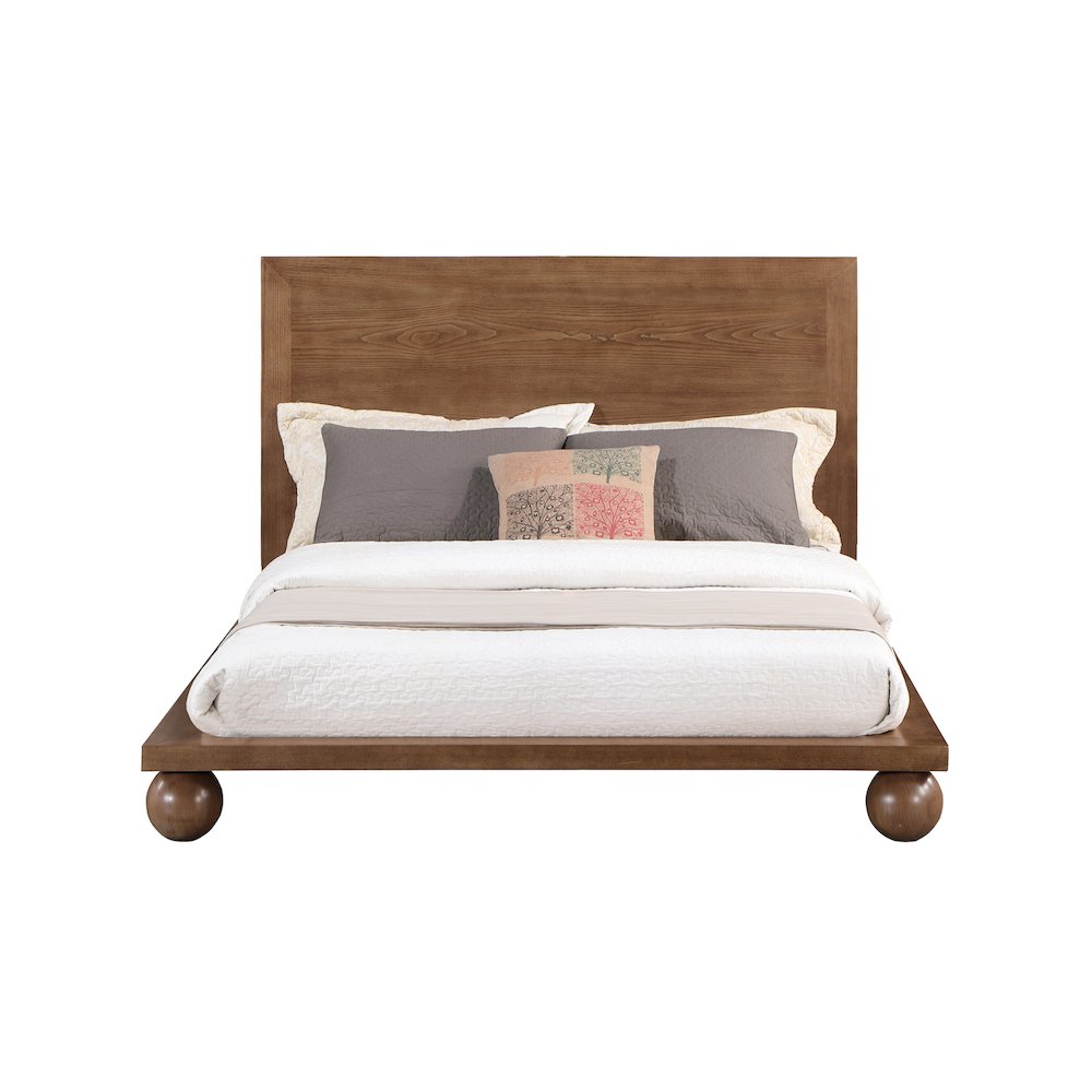 Kent Walnut King Bed. Picture 3