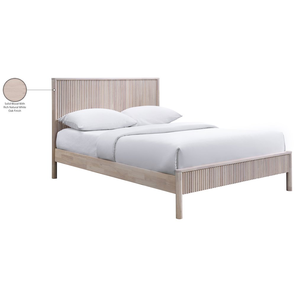 Kivo Natural Solid Wood King Bed. Picture 6