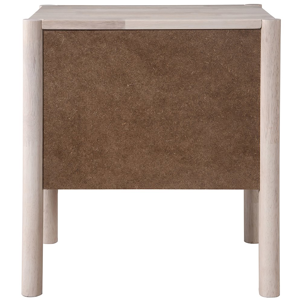 Kivo Natural Solid Wood Nightstand. Picture 3