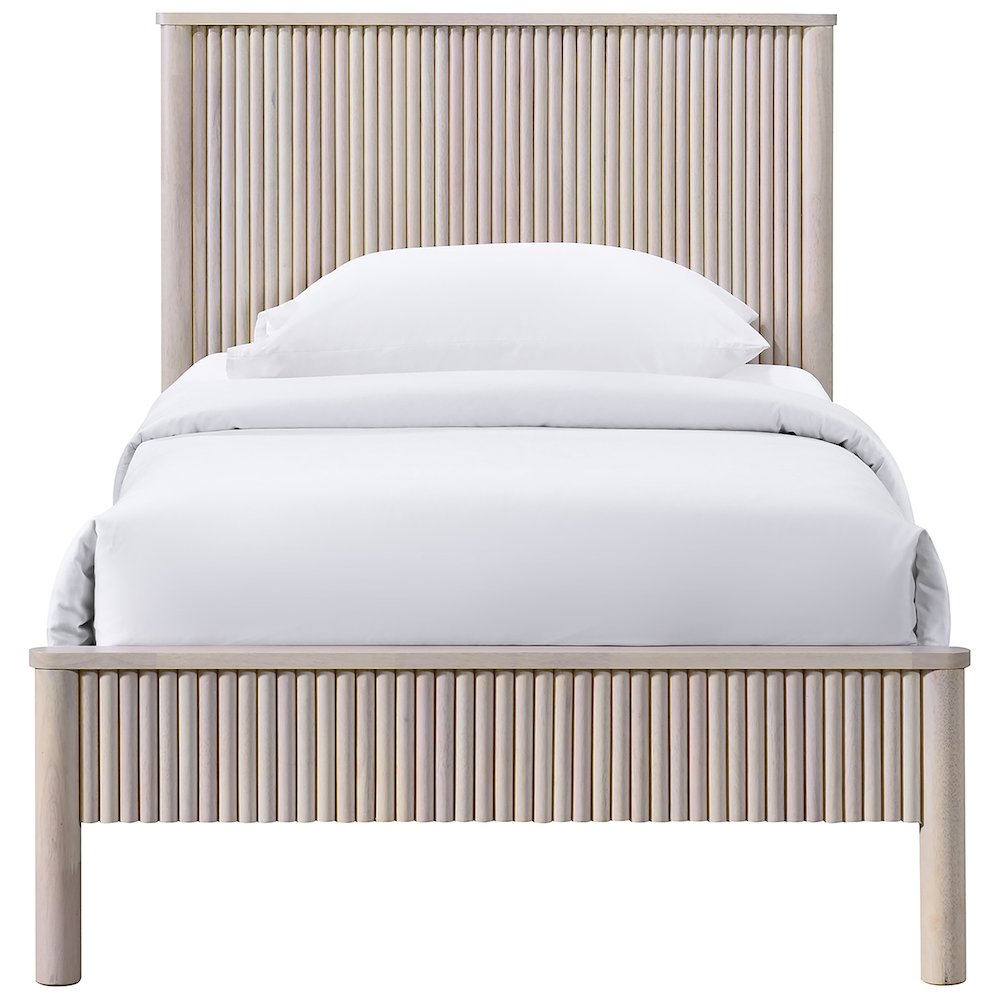 Kivo Natural Solid Wood Twin Bed. Picture 2