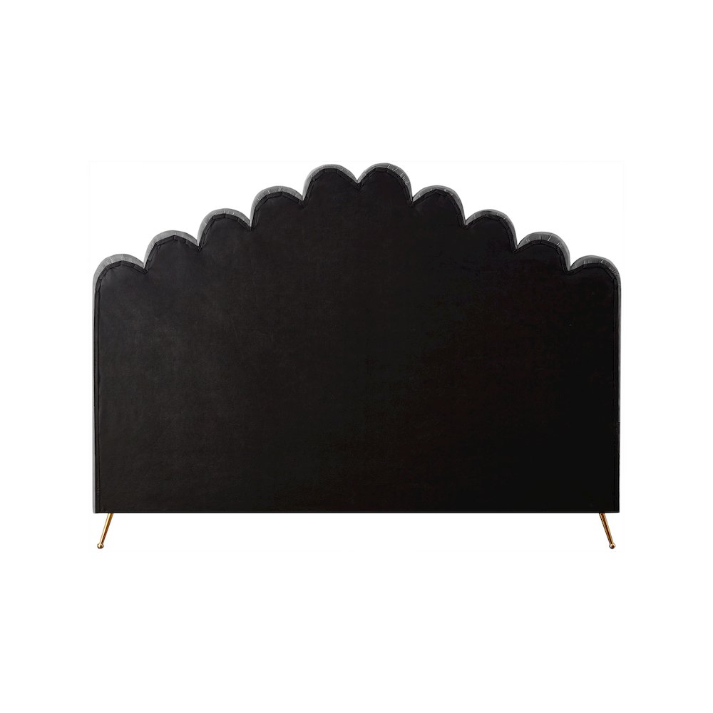Lily Grey Velvet King Bed. Picture 4