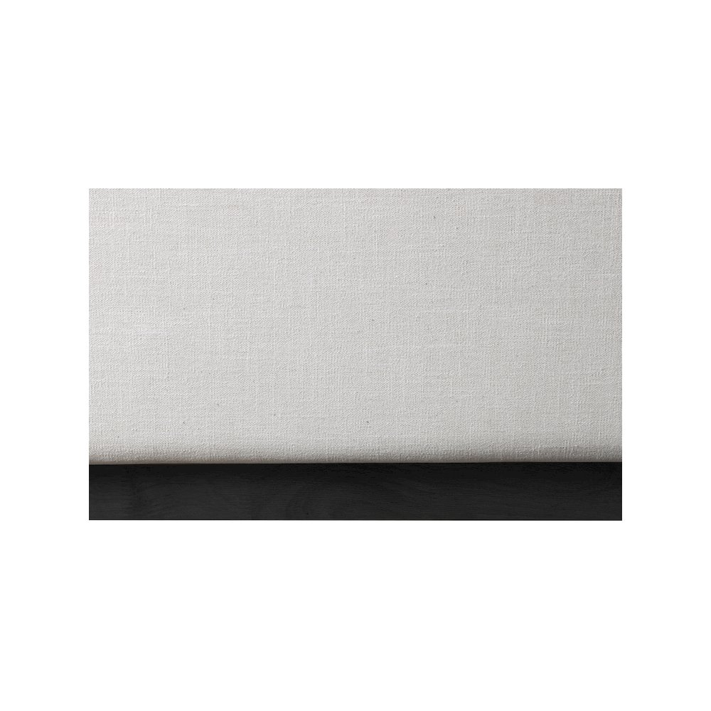 Logan Beige Linen Textured Fabric Queen Bed. Picture 6