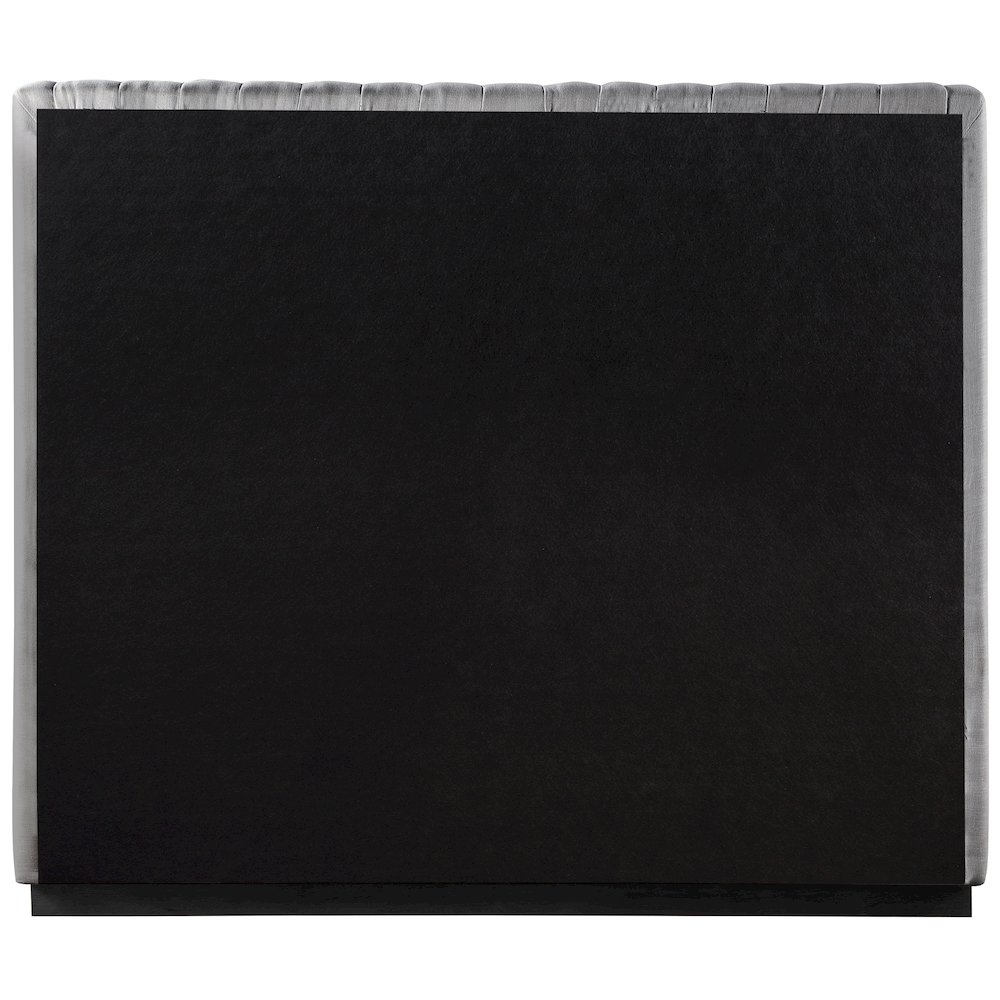 Logan Grey Linen Textured Fabric Full Bed. Picture 4