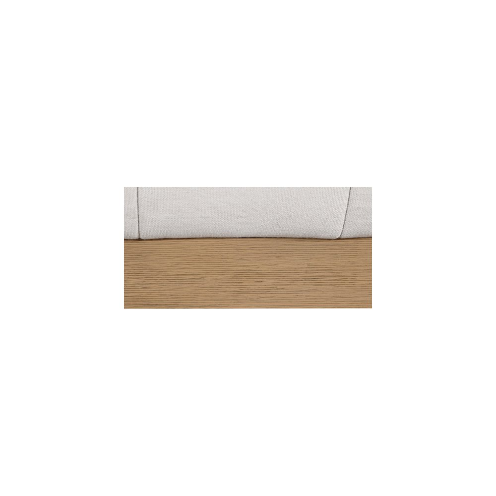 Lucia Cream Linen Textured Fabric King Bed. Picture 6