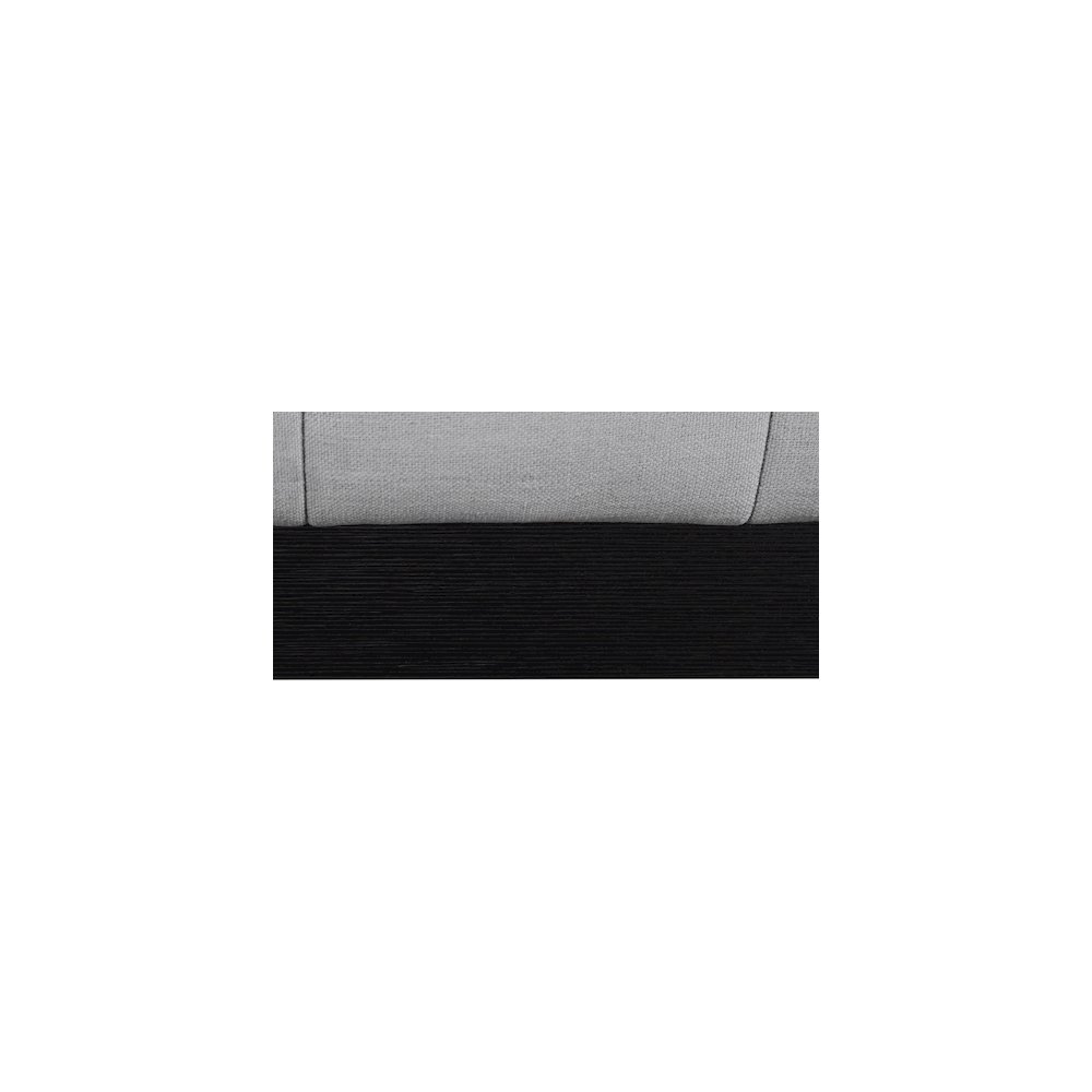 Lucia Grey Linen Textured Fabric Full Bed. Picture 6