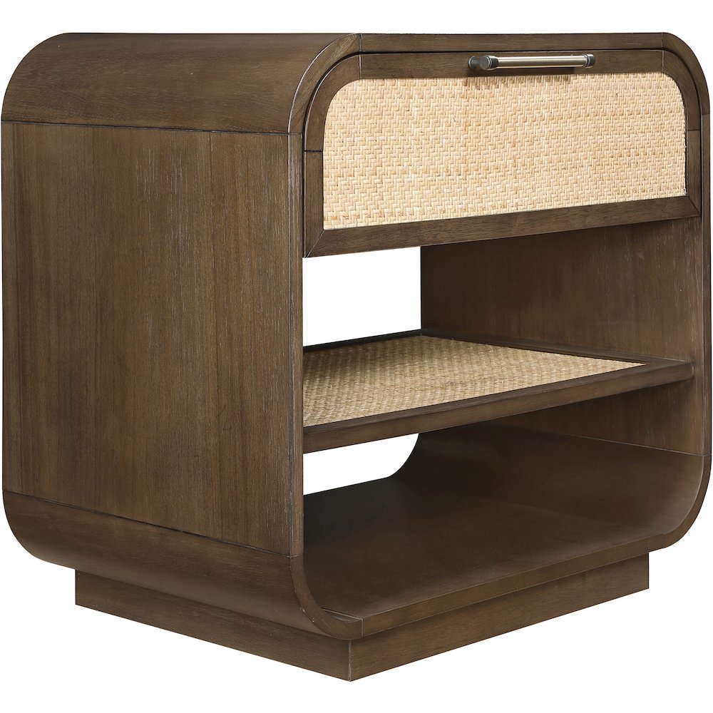 Windsor Brown Solid Wood Nightstand. Picture 6