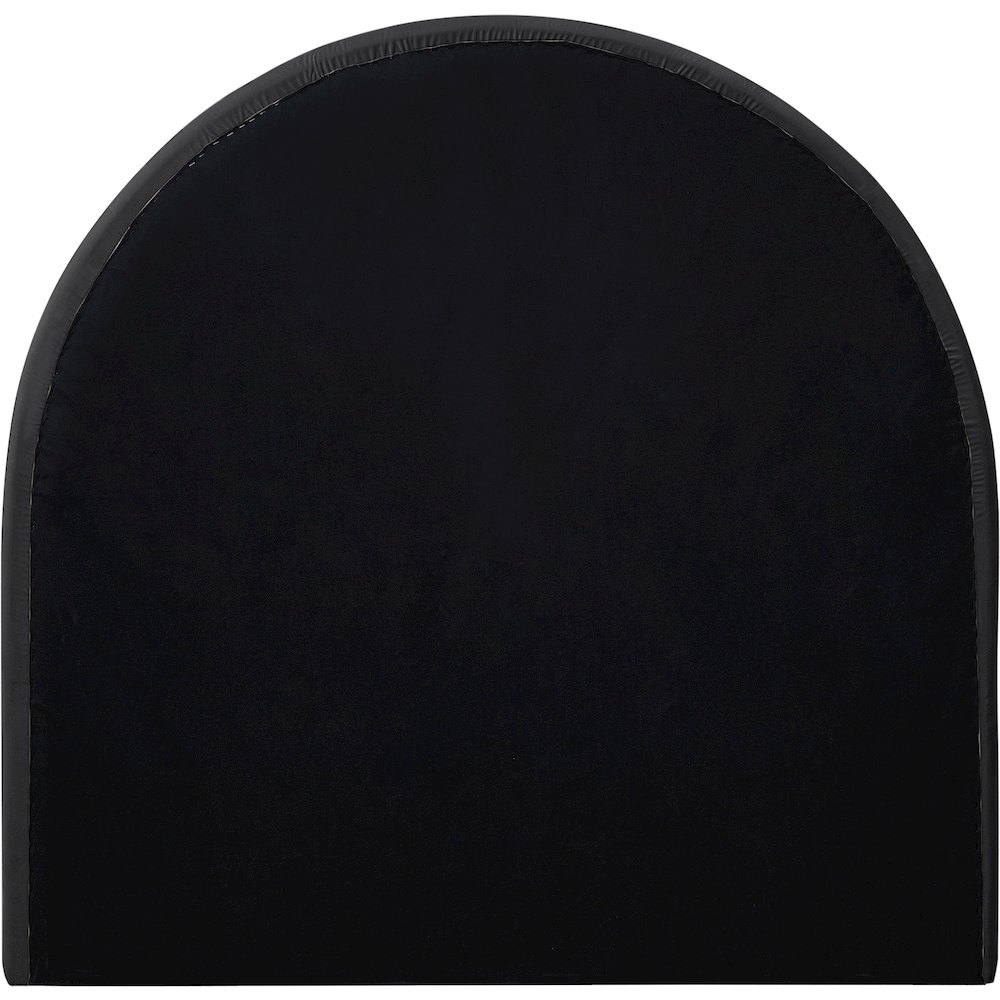 Madrid Black Velvet Twin Bed. Picture 4