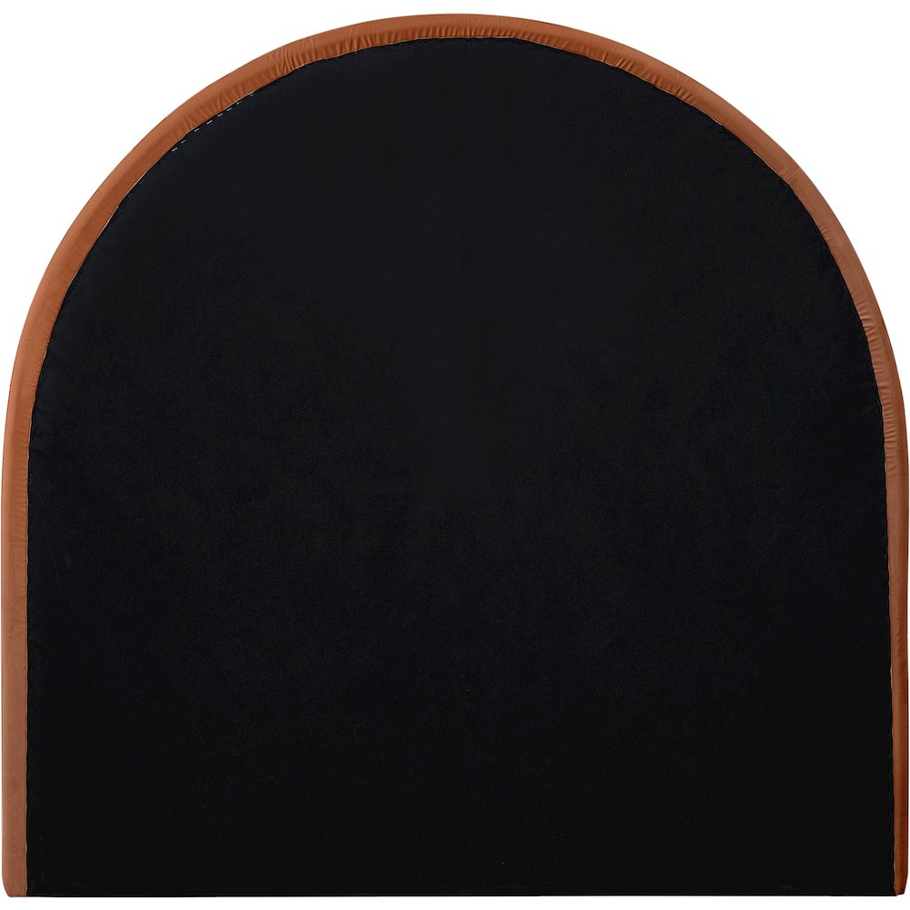 Madrid Cognac Velvet Twin Bed. Picture 4