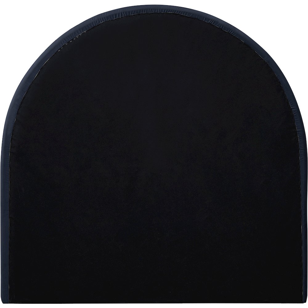 Madrid Navy Velvet Twin Bed. Picture 4