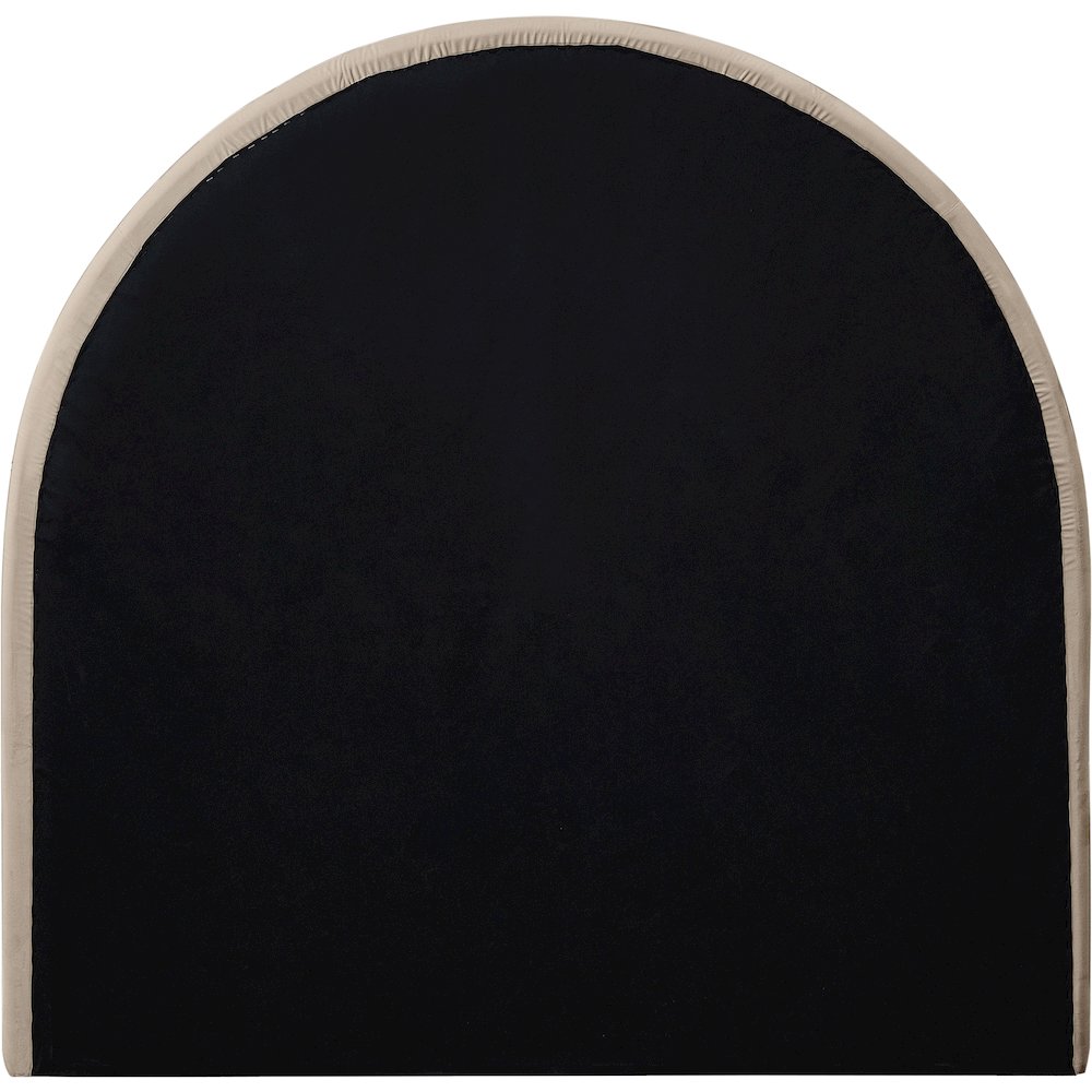 Madrid Taupe Velvet Twin Bed. Picture 4