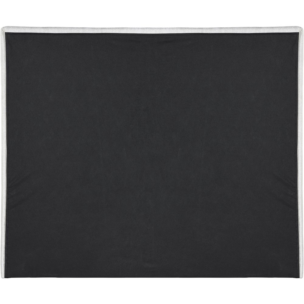 Maxwell Cream Linen Textured Fabric Full Bed. Picture 4