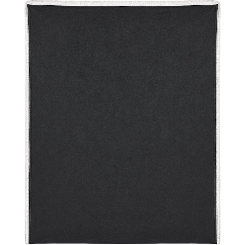 Maxwell Cream Linen Textured Fabric Twin Bed. Picture 4