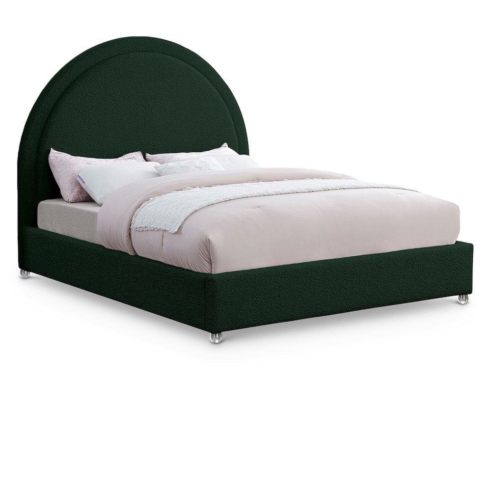Milo Green Fabric Full Bed. Picture 1