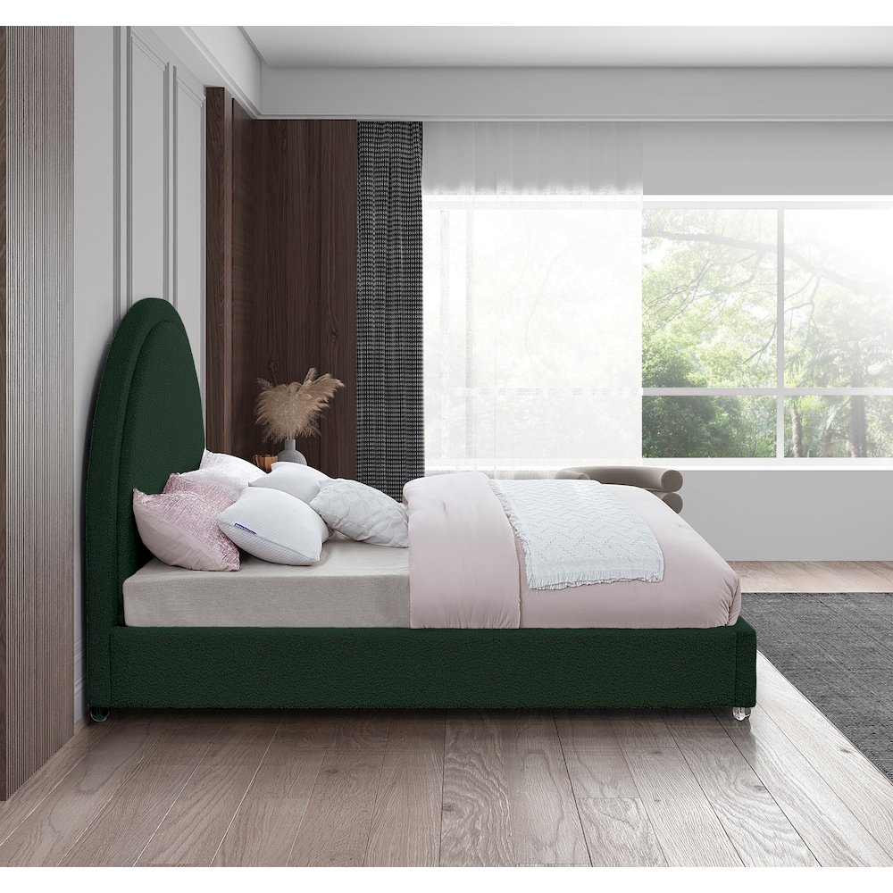 Milo Green Fabric Full Bed. Picture 4